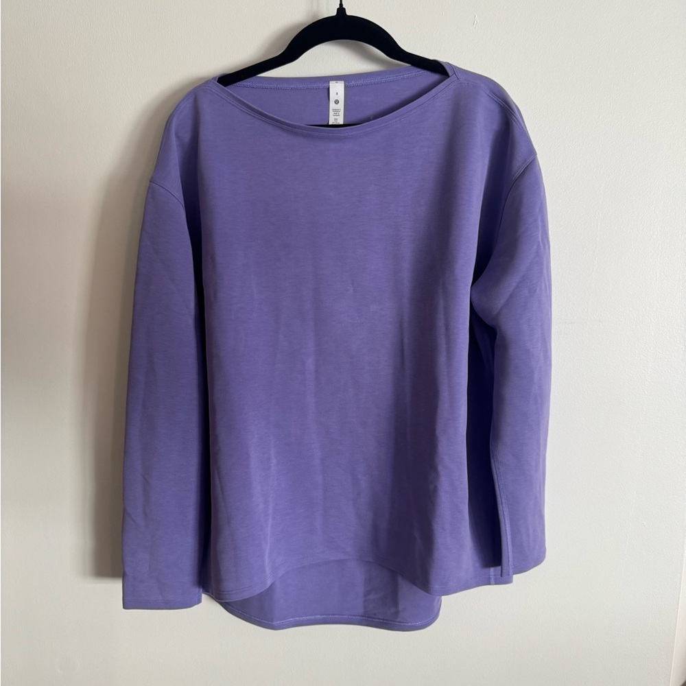 lululemon purple back in action top